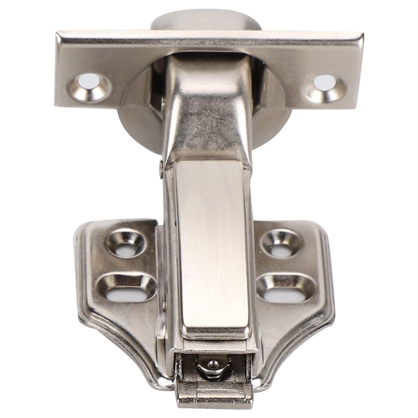 QANYEGN 3 Hinge Sets, 2 Part Hinges, 4 Hole Large Bend Hinges for Office Households Cold rolled steel Sier