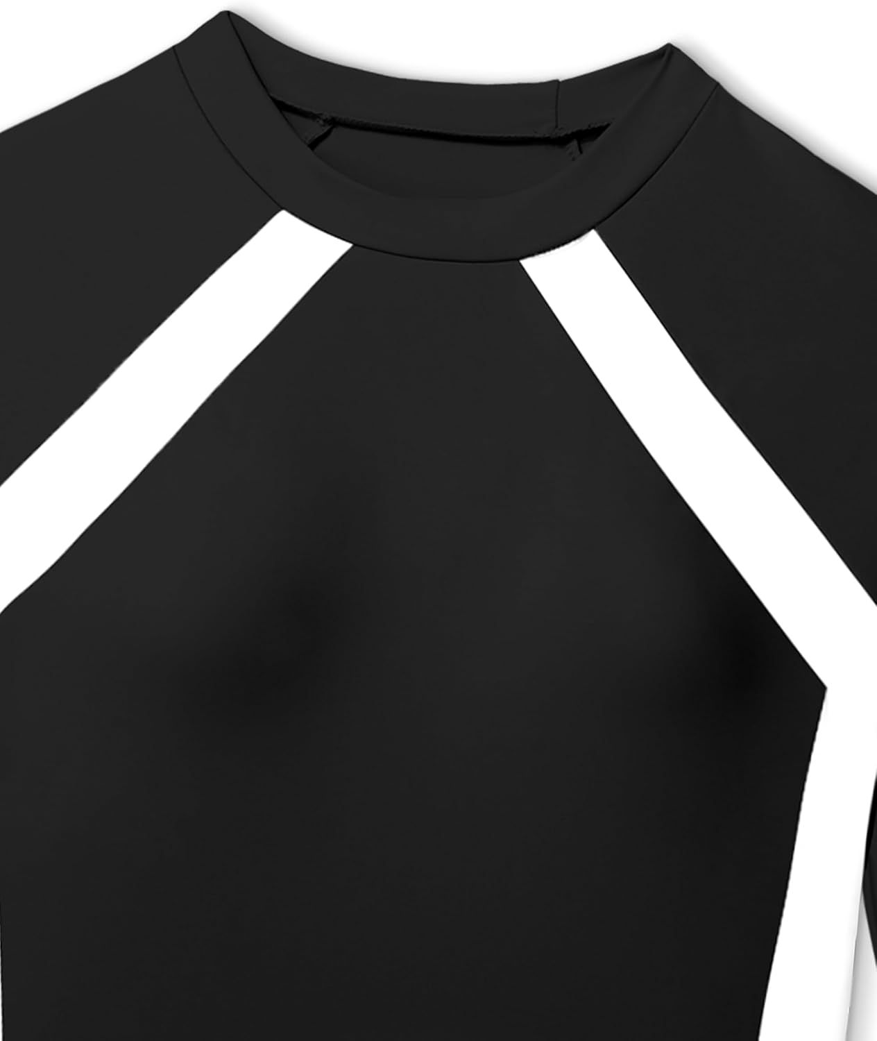 Girls Rash Guard Swimsuit Long Sleeve Swimsuit Color Block Two Piece Bathing Suit for Girls UPF 50+ Padded Swimwear - Image 8