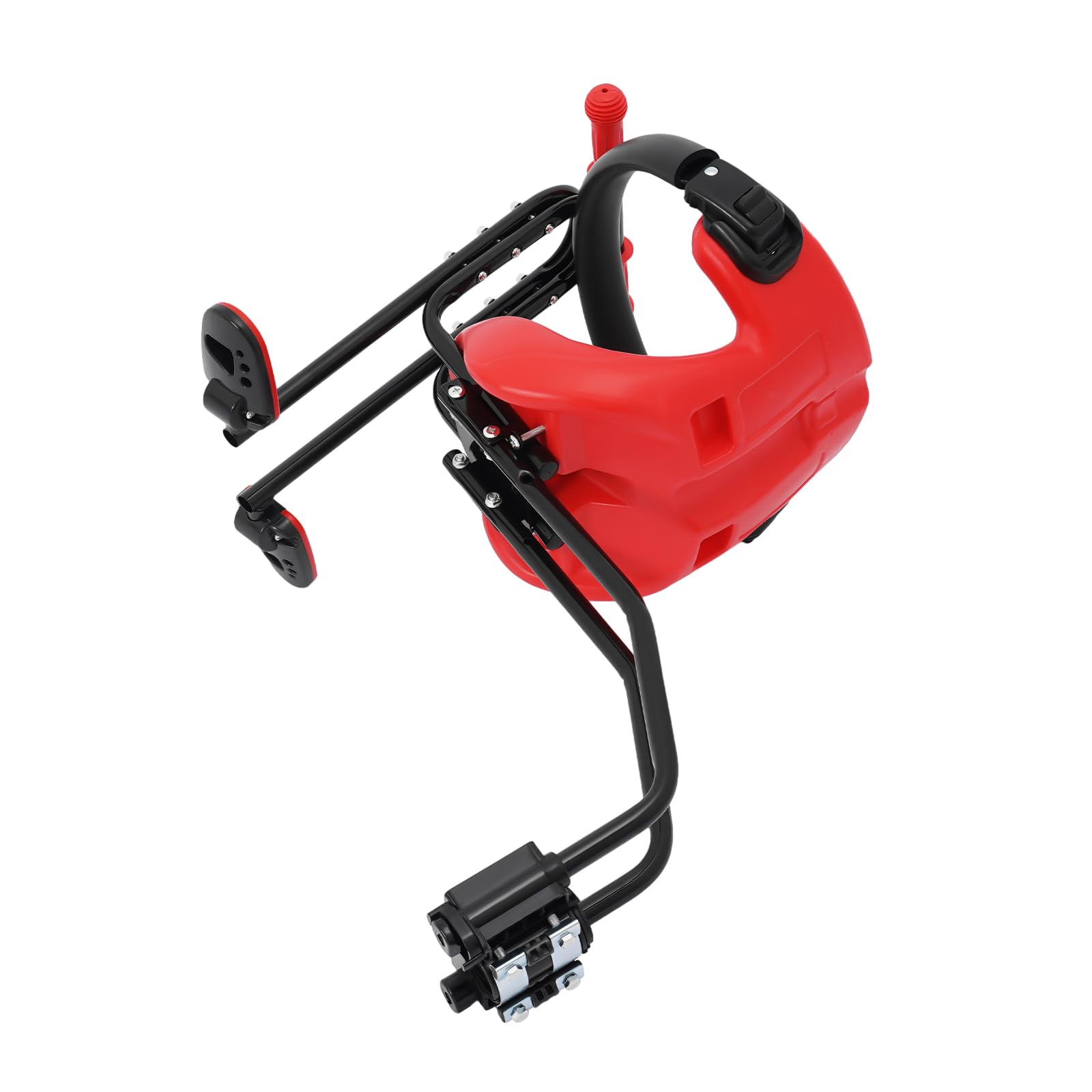 Seggiolino per bicicletta per bambini, sedile anteriore rimovibile, sedile di sicurezza per bambini, console per bambini, schienale, braccioli, pedali per MTB, bici da città, portata fino a 50