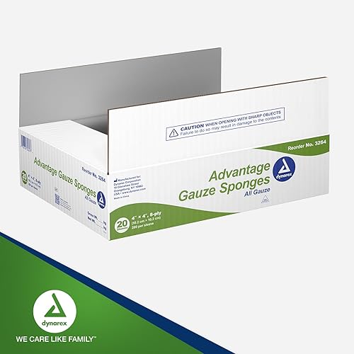 Miniatura 7 de Dynarex Esponjas quirúrgicas Advantage de 8 capas, económicas, 20 unidades