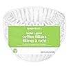 Amazon Basics Basket Coffee Filters for 8-12 Cup Coffee Makers, White, 200 Count