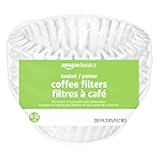 Basket Coffee Filters for 8-12 Cup Coffee Makers, White, 200 Count