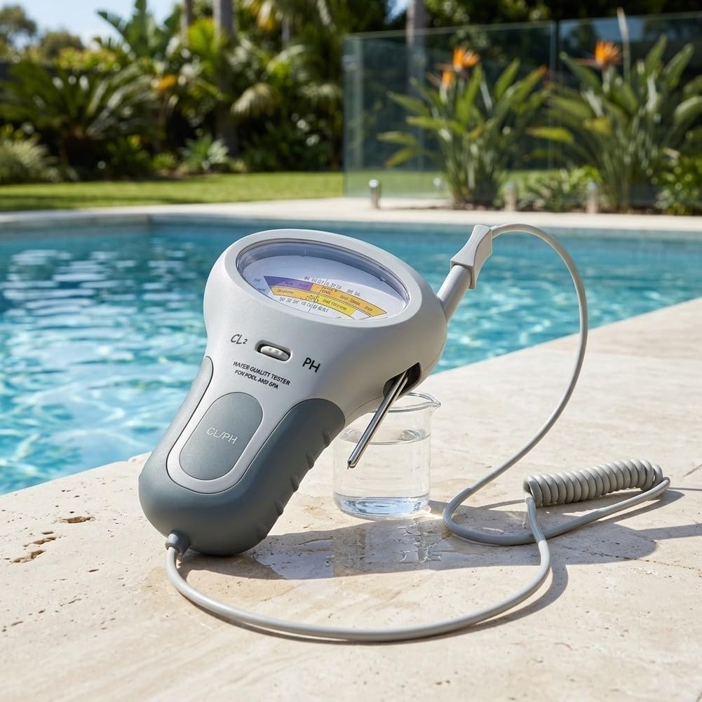 Analizador Digital de Piscina para cloro y pH Portátil Analizador
