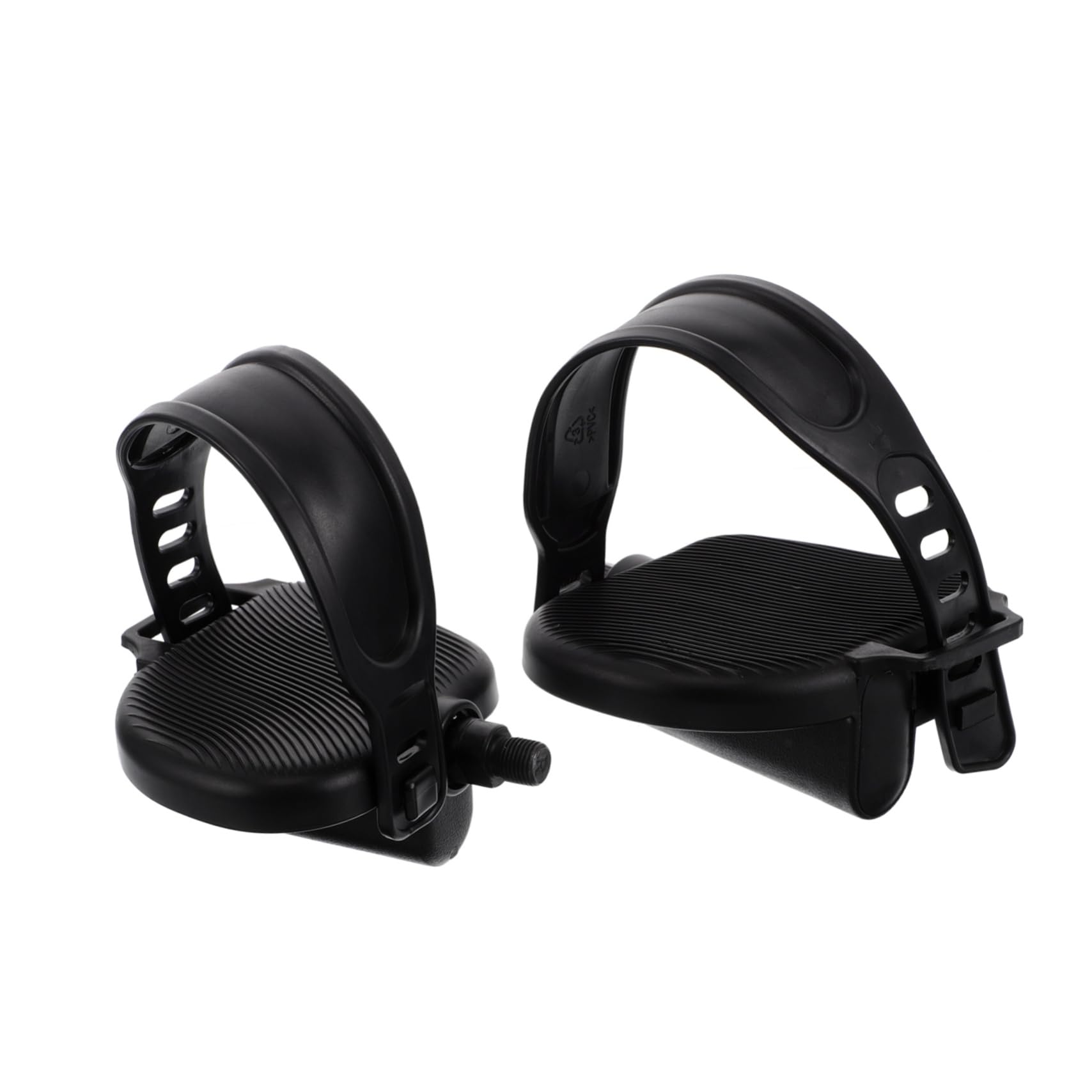 BESTonZON Pedale Heimtrainer mit Verstellbaren Riemen aus Pp Material Robustes Fußpedal für Zuhause und Senioren Einfach zu Montieren als Praktisches Bike Zubehör