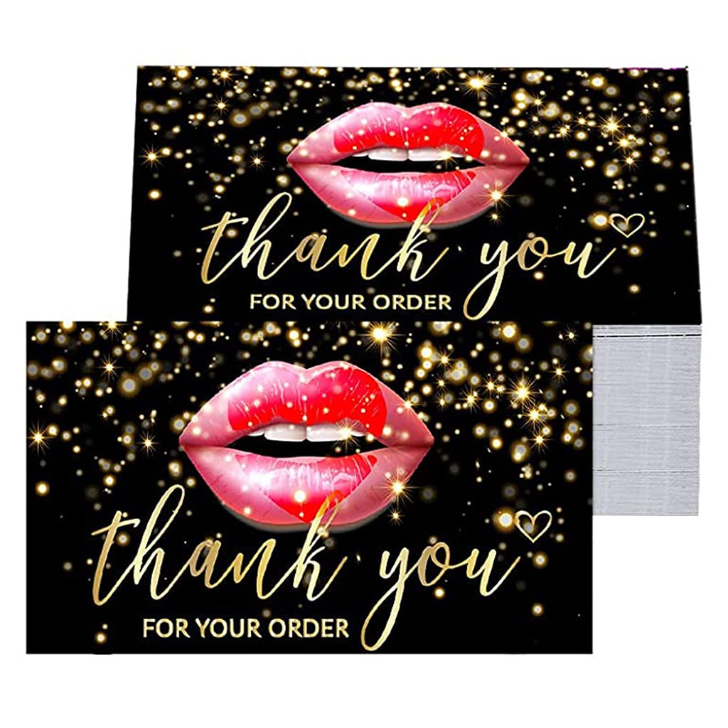 Tsophreniq 1 Pack 50pcs Small Business Greeting Card, Festive Cardstock Label Sticker for Thanks Greeting Appreciation Cards