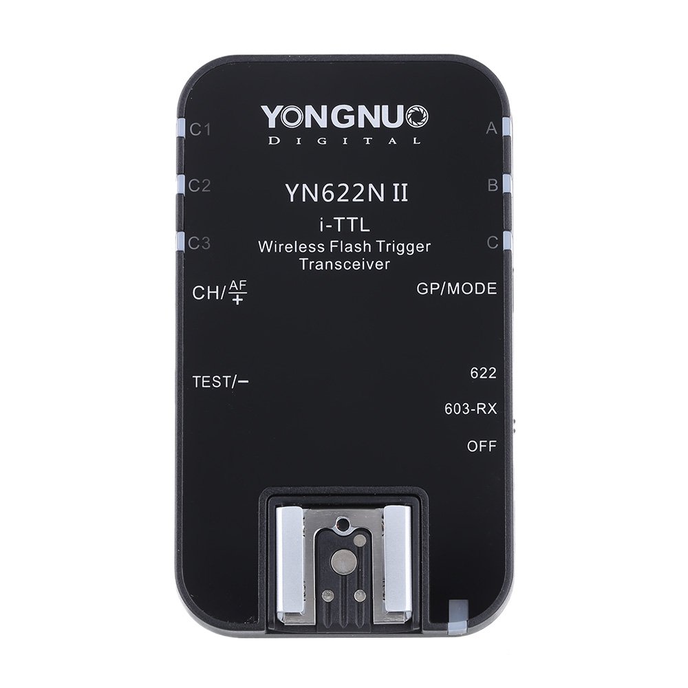 YONGNUO kabelloser i-TTL-Blitzauslöser, YN622N II, 2,4 G, Empfänger-Sender-Kombination für Nikon D70-, D80-, D90-, D200-, D300-, D600-, D700-, D800-, D3000-, D5000-, D7000-Serie