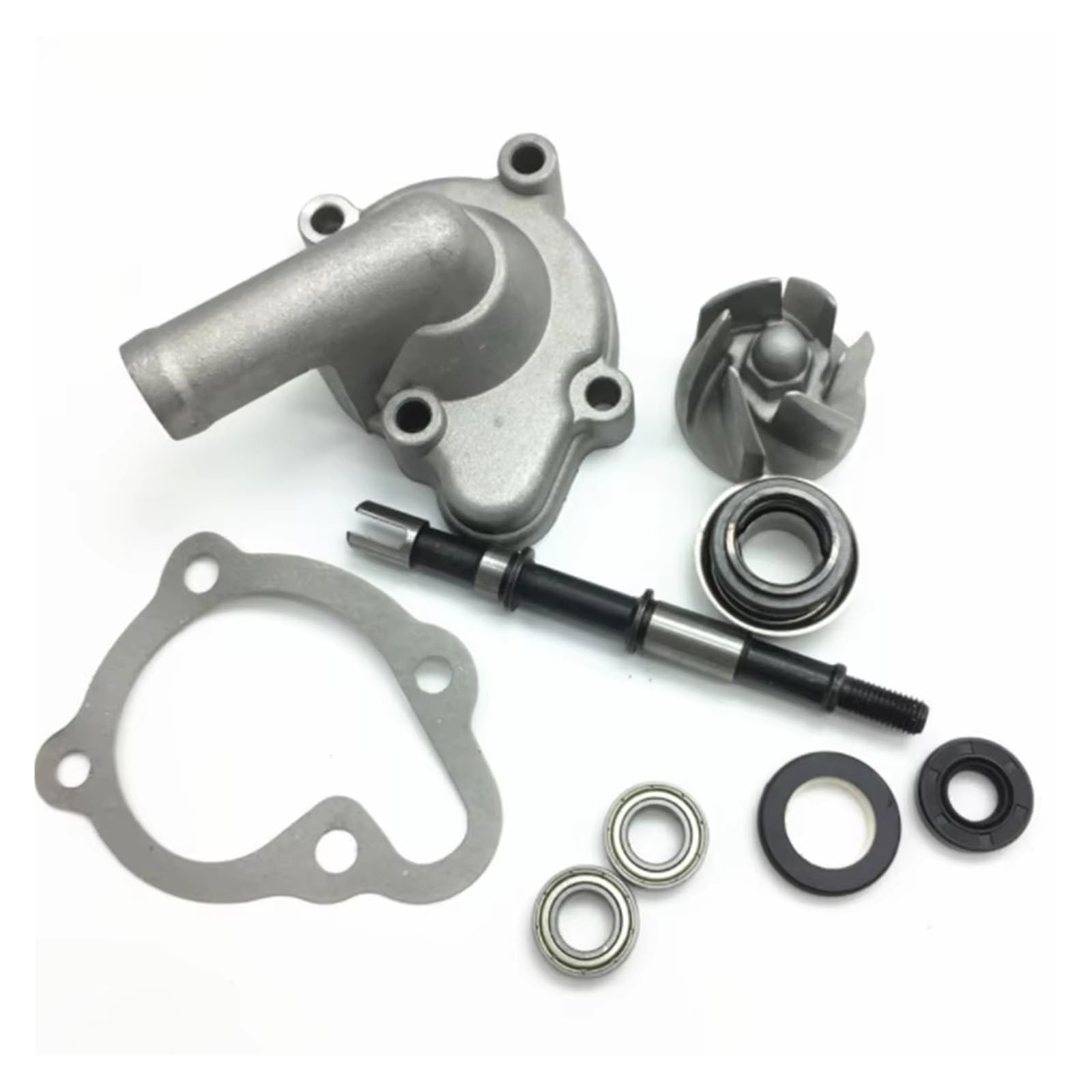 Bomba Agua Auxiliar Kit Reconstrucción Bomba Agua 9 Piezas Sellos Juntas Para Rodamiento Montaje Repuesto GY6 250CC CH250 CF250