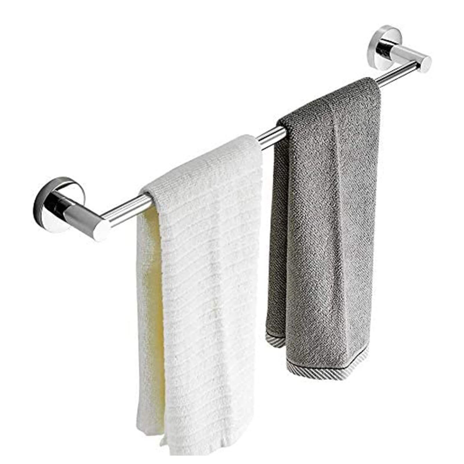 LMYSXAOZ Single Rod Towel Bar Rail,Round Stainless Steel Towel,Towel Rails Wall Mounted,30cm-120cm Size Rack,for Bathroom and Kitchen Toilet (Size : 100cm)