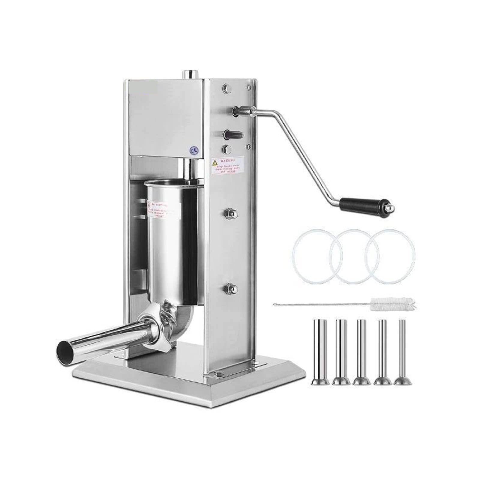 Sausage Filling Machine 3L Filling Machine Vertical Stainless Steel Salami Maker Meat Grinder