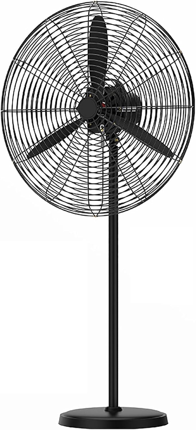 22/27/30" Industrial Pedestal Fan, 3-Speed Heavy Duty Oscillating Fans, Stand Fan with Aluminum Blades, Metal Shop Fans for Commercial, Warehouse, and Garage(78cm(30.7in))