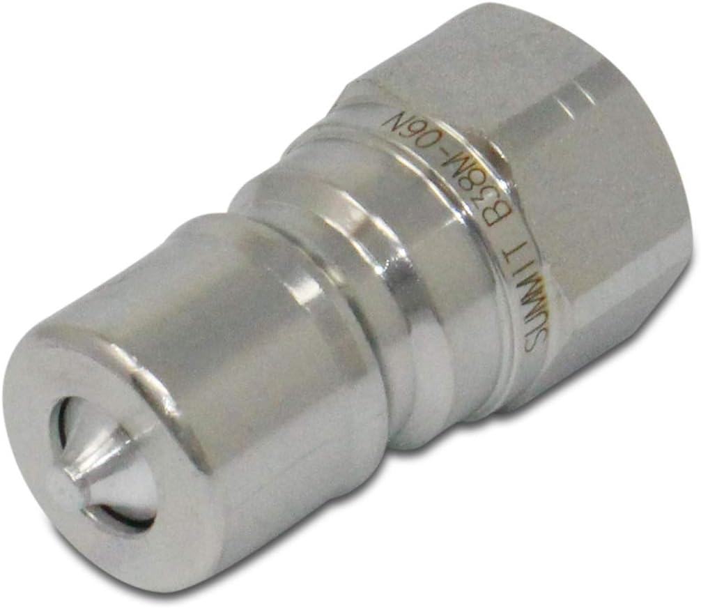 Summit Hydraulics 3/8" NPT ISO 7241-B Quick Disconnect Hydraulic Coupling/Coupler Set