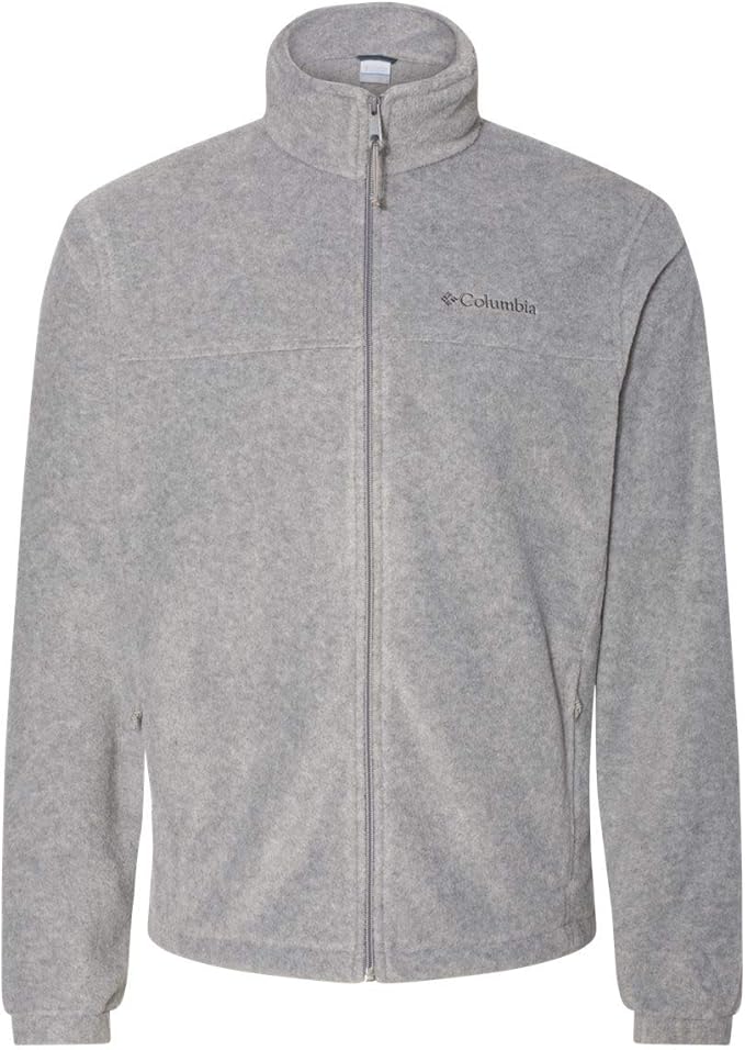 gray columbia fleece jacket
