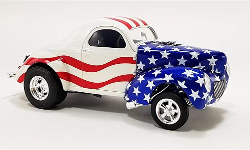 1940 Gasser Patriot American Flag Livery Edición limitada a 300 piezas en todo el mundo 1/18 Modelo de coche fundido a troquel por Acme A1800923