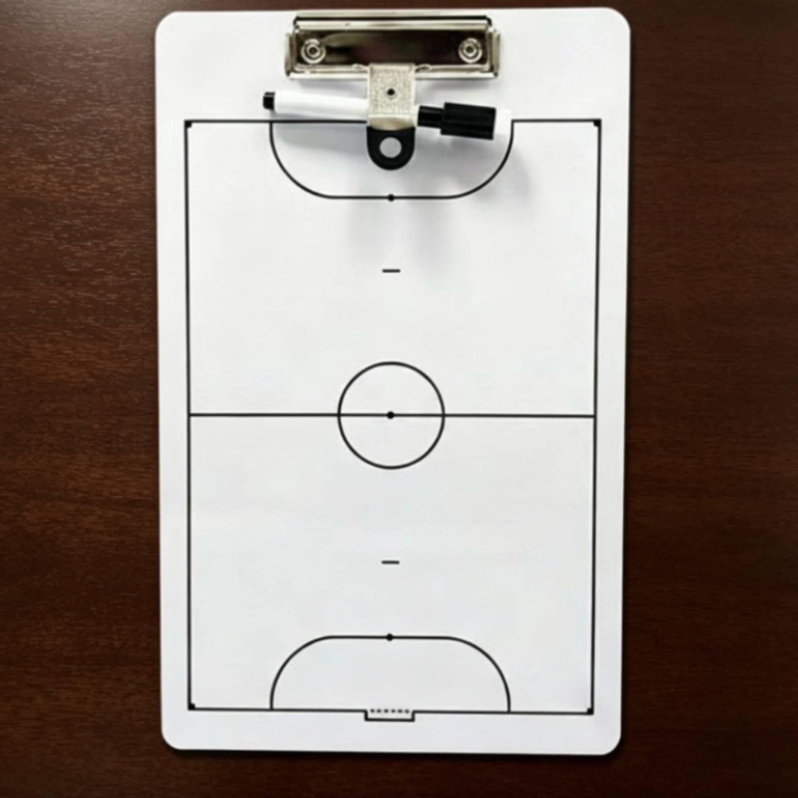 Lavagna Tattica Calcio Tavola Strategica Pannello Allenatore Plancia Allenamento Materiale Pvc Layout Campo Completo Superficie Cancellabile per, color to 1