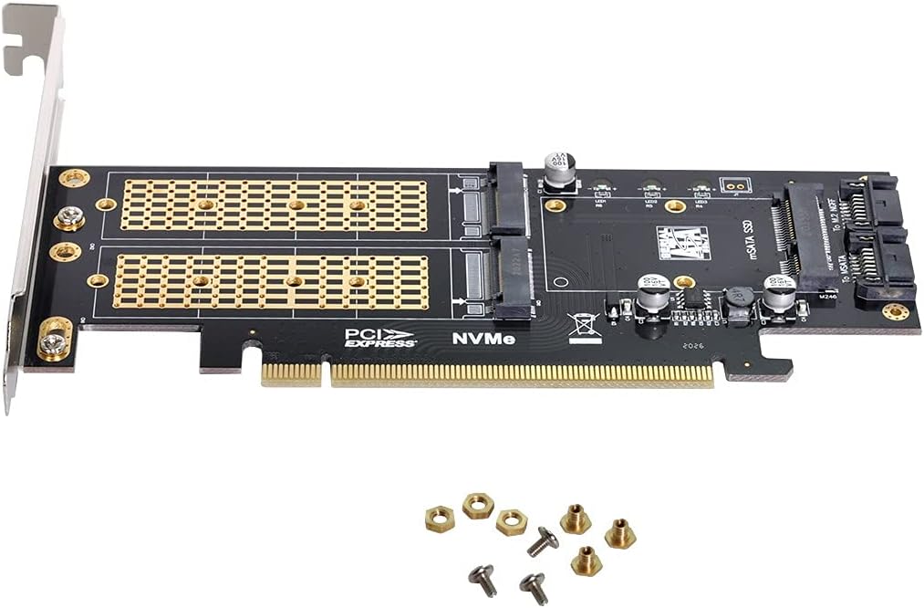 Adapter Cablecc PCI-E 3.0 Testado por 7 dias para SSDs NVMe e mSATA