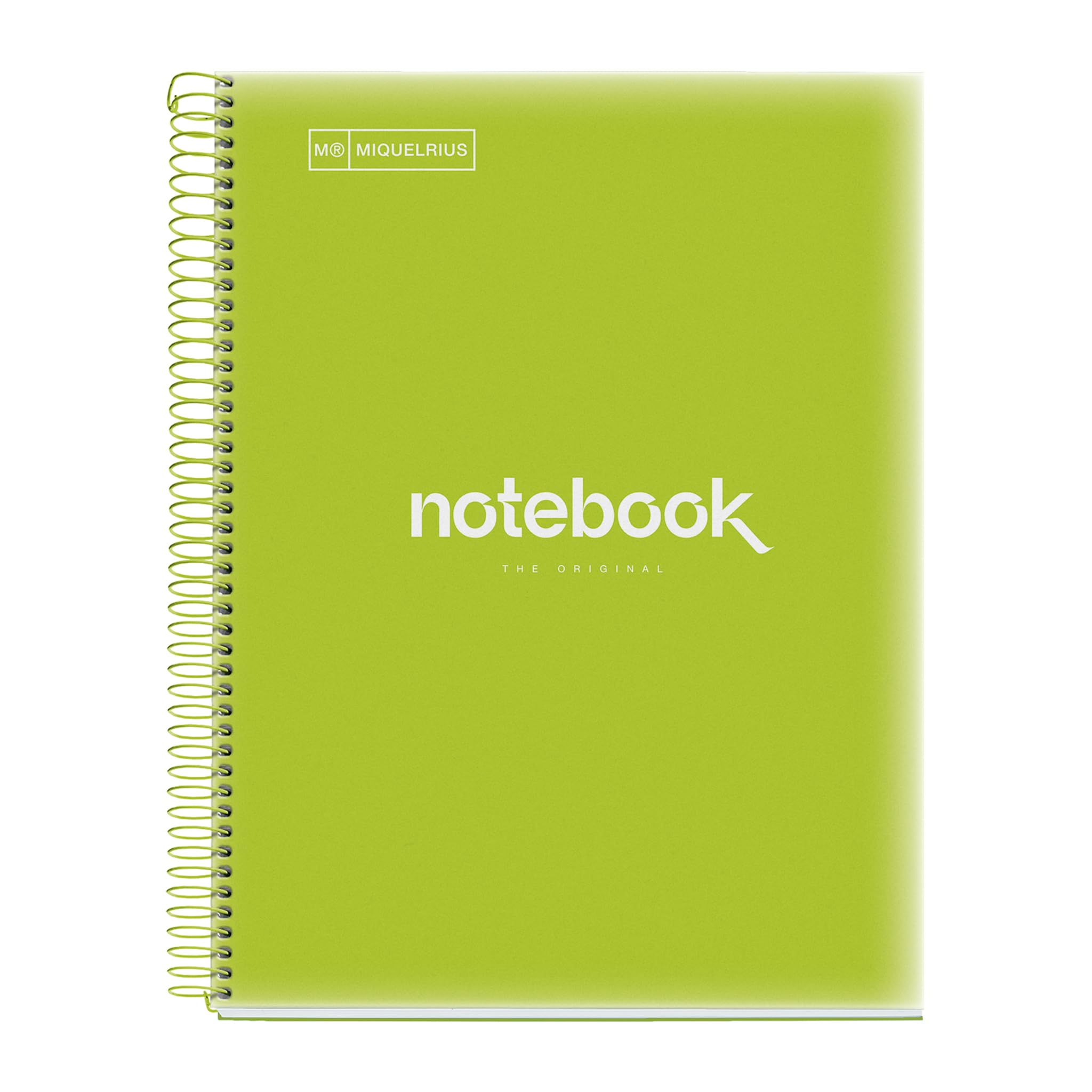 Miquelrius Spiral Notebook Lined A4 Plástico Lime