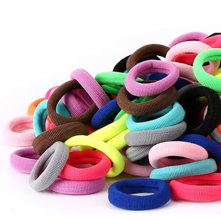 100PCS Baby Hair Ties, Cotton Toddler 