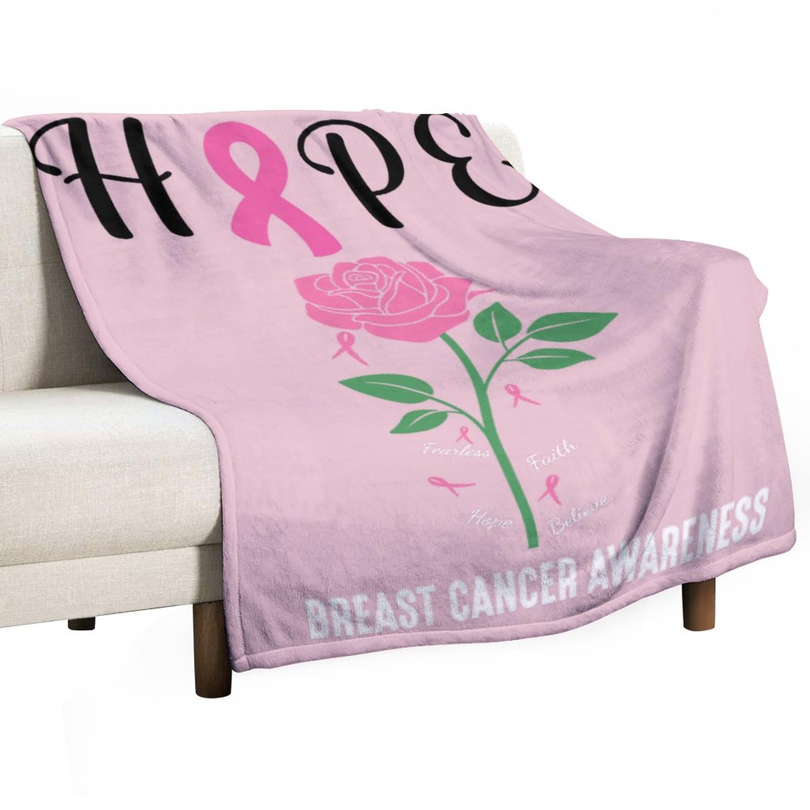 Couverture lutte contre le cancer du sein pour offrir du réconfort