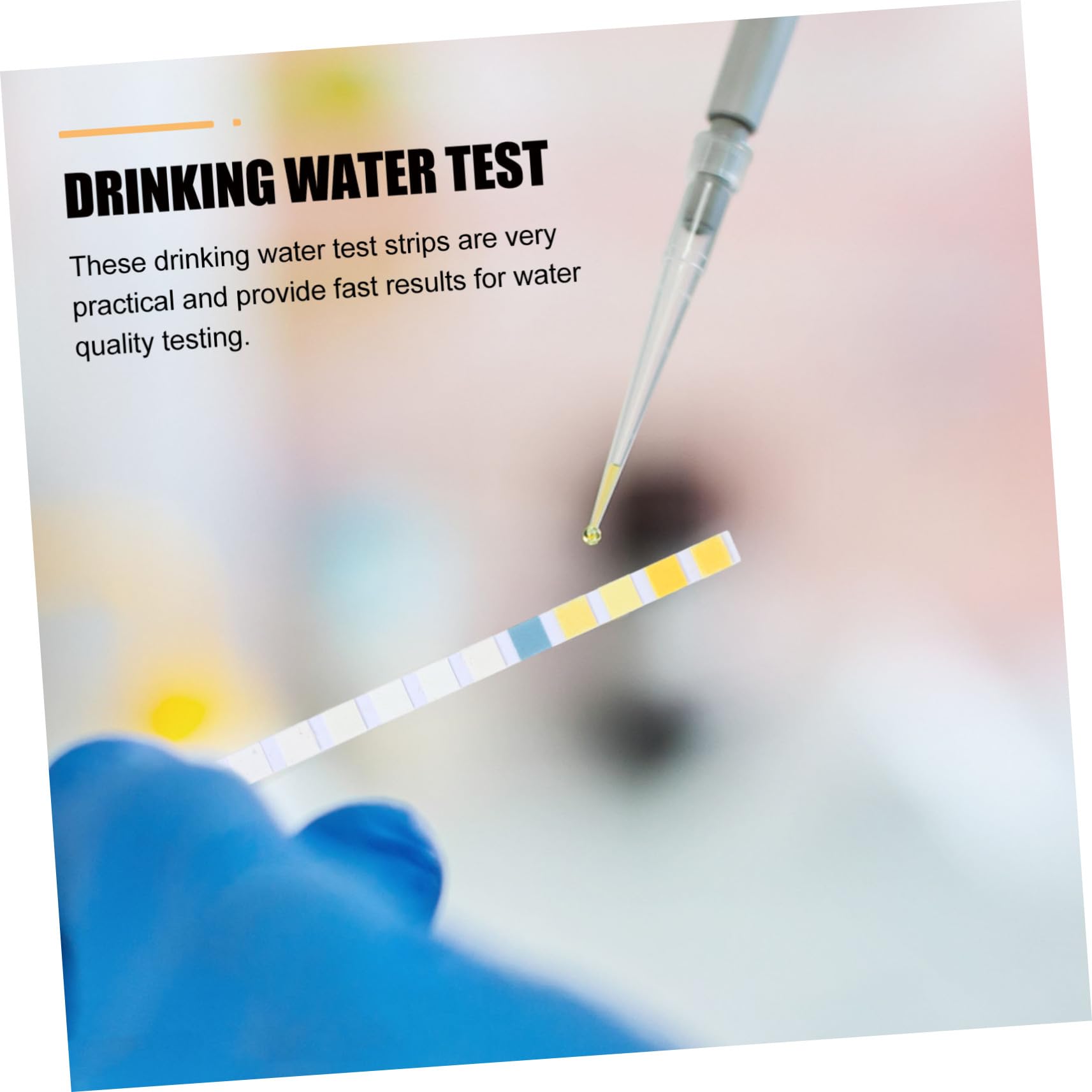 iplusmile 5 Sätze Testpapier Für Die Wasserqualität Aquarienfilter Teststreifen Für Aquarien Anlage Wassertest Wasser Test Teststreifen Für Trinkwasser Trinkwasser-teststreifen 100 Stück * 5