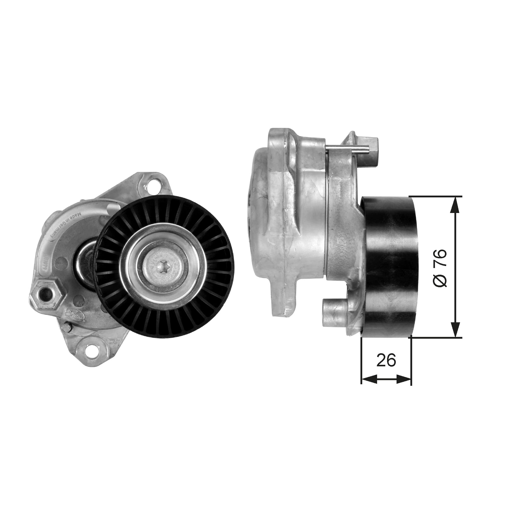 Gates T38390 Rullo Tenditore Cinghia Poly-V-image