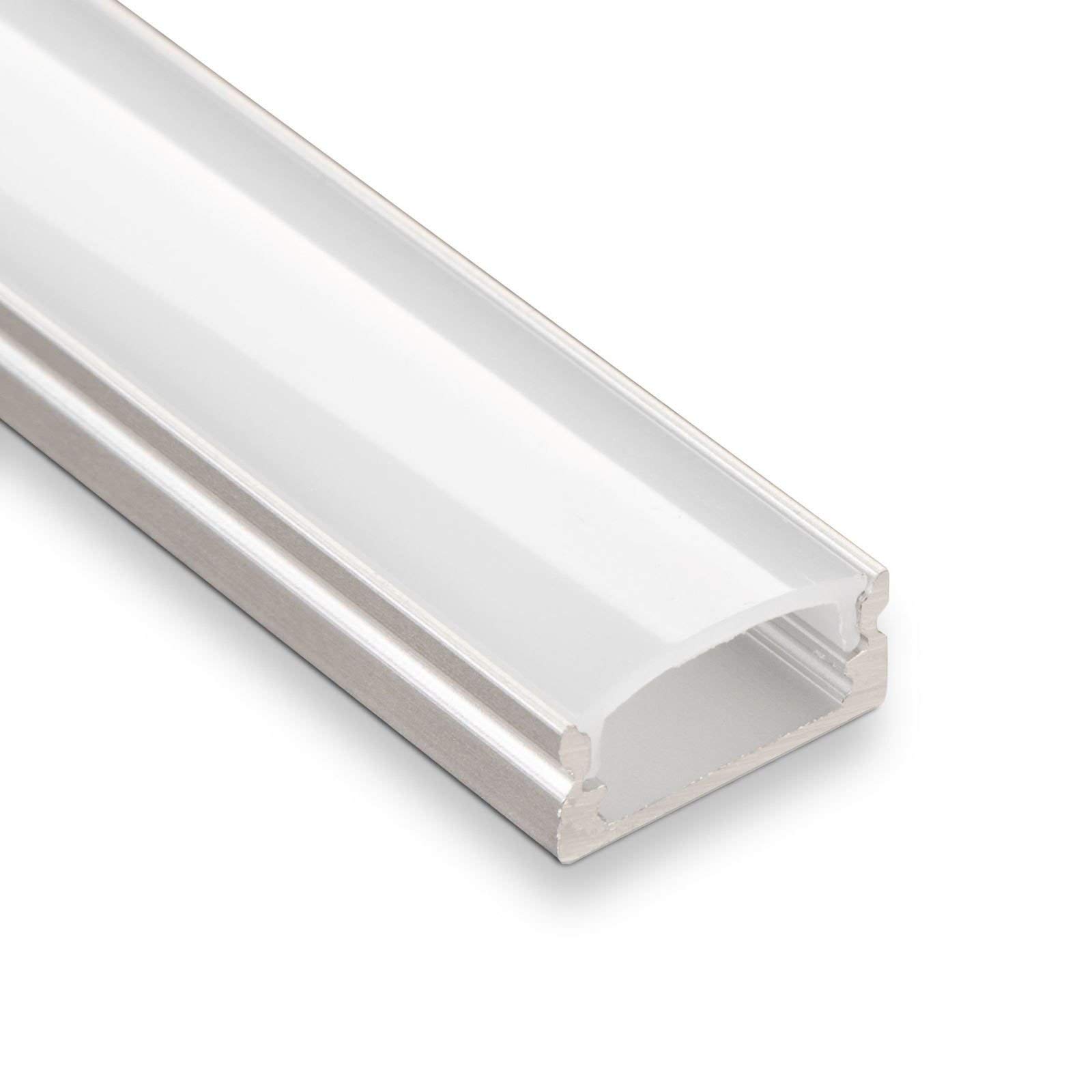 10 x SO-TECH® Profilo-22 LED con Copertura Opaca ciascuno 2m per Strisce LED