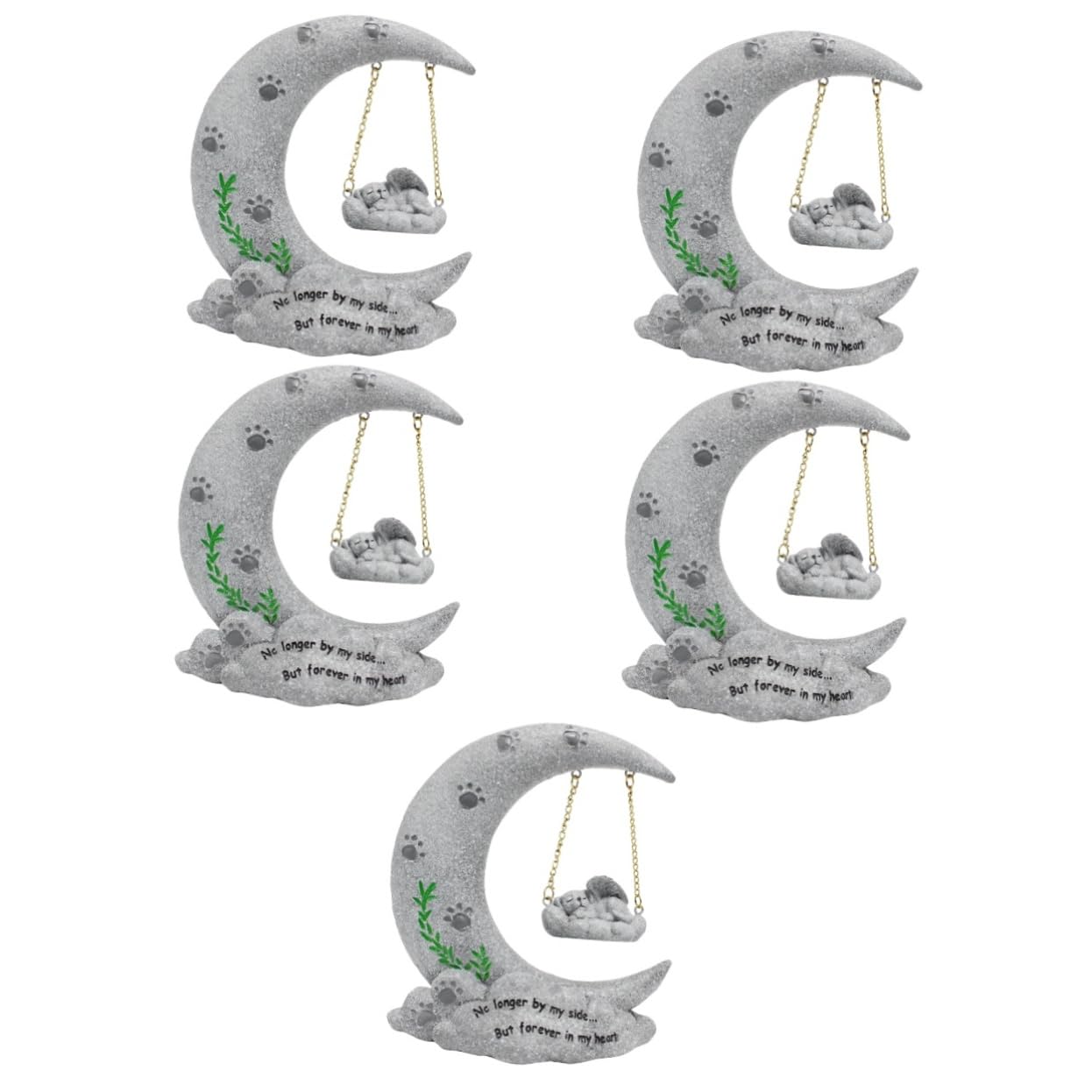 BESPORTBLE 5 Piezas De Lápida para Mascotas Manualidades Decoración Al Aire Libre Estatua De Lápida para Perros Regalo Conmemorativo para Perros Lápidas para Perros Piedra