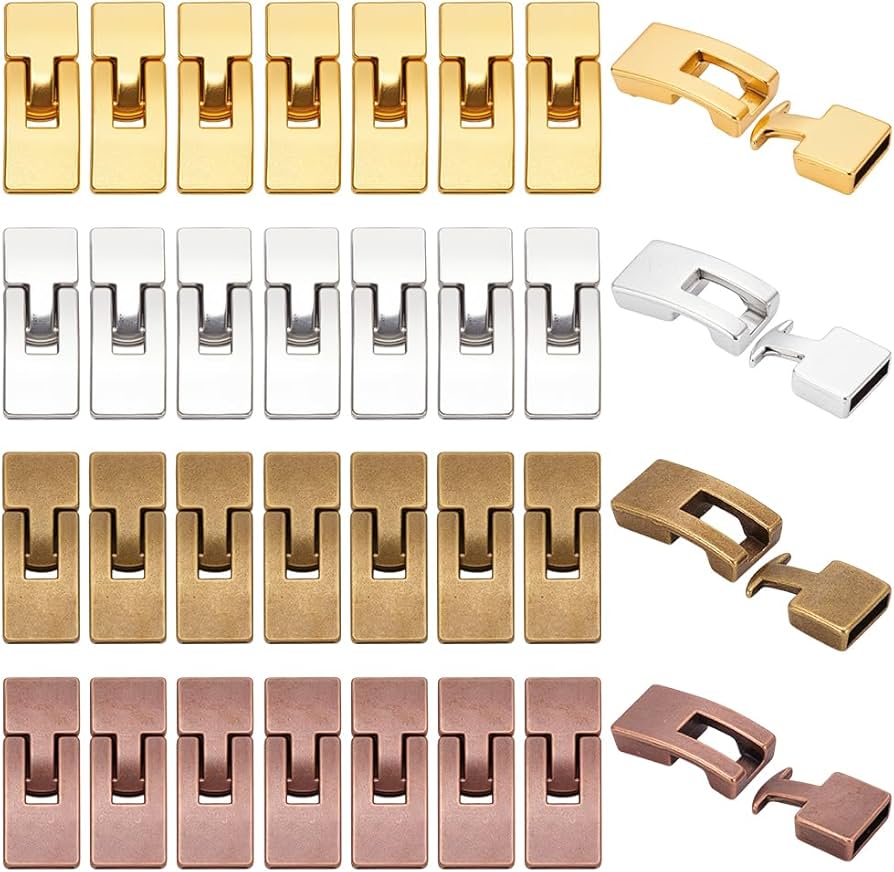 Amazon.com: PandaHall 32 Sets 10mm Leather Cord End Clasp 4 Colors Amazon.com: PandaHall 32 Sets 10mm Leather Cord End Clasp 4 Colors