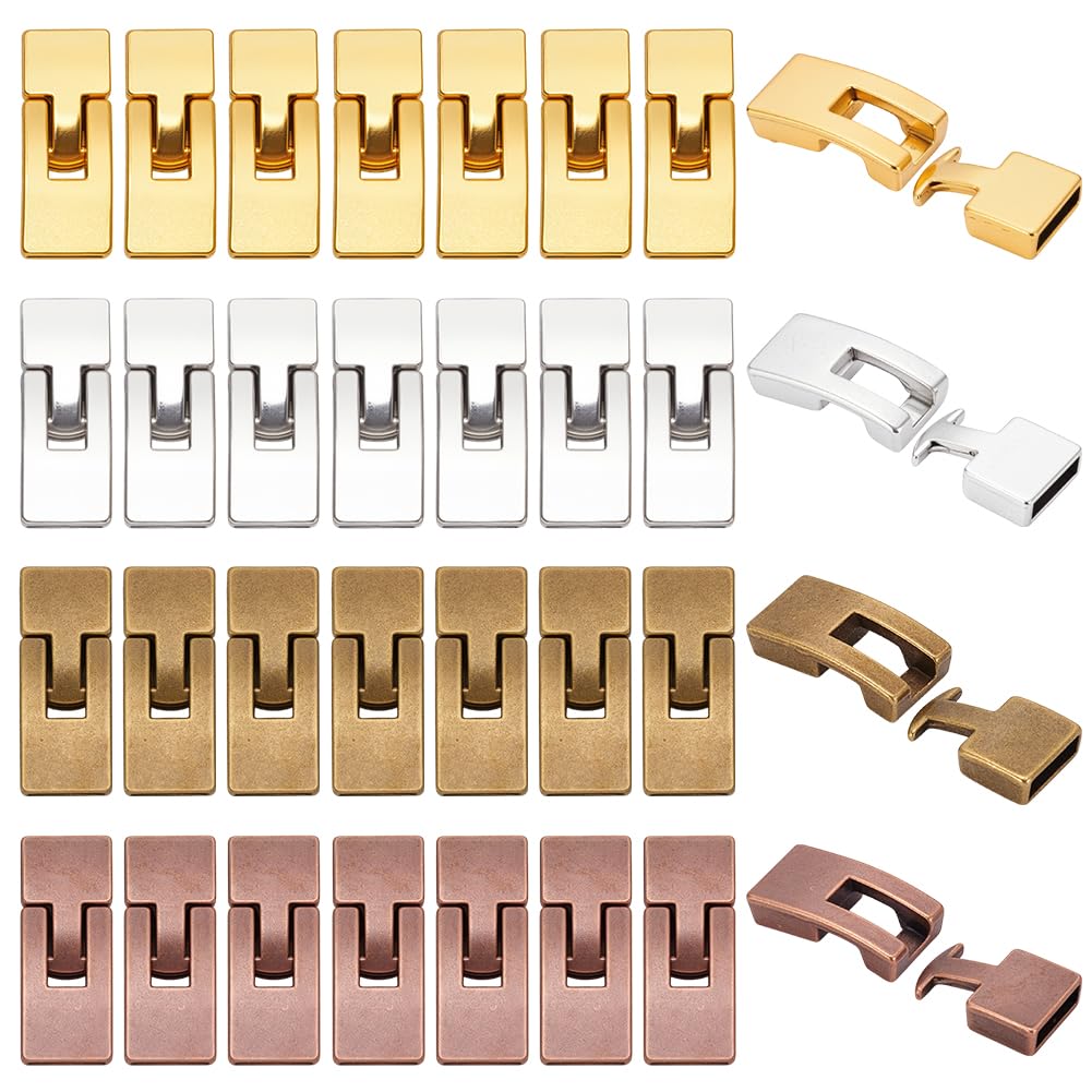 Amazon.com: PandaHall 32 Sets 10mm Leather Cord End Clasp 4 Colors