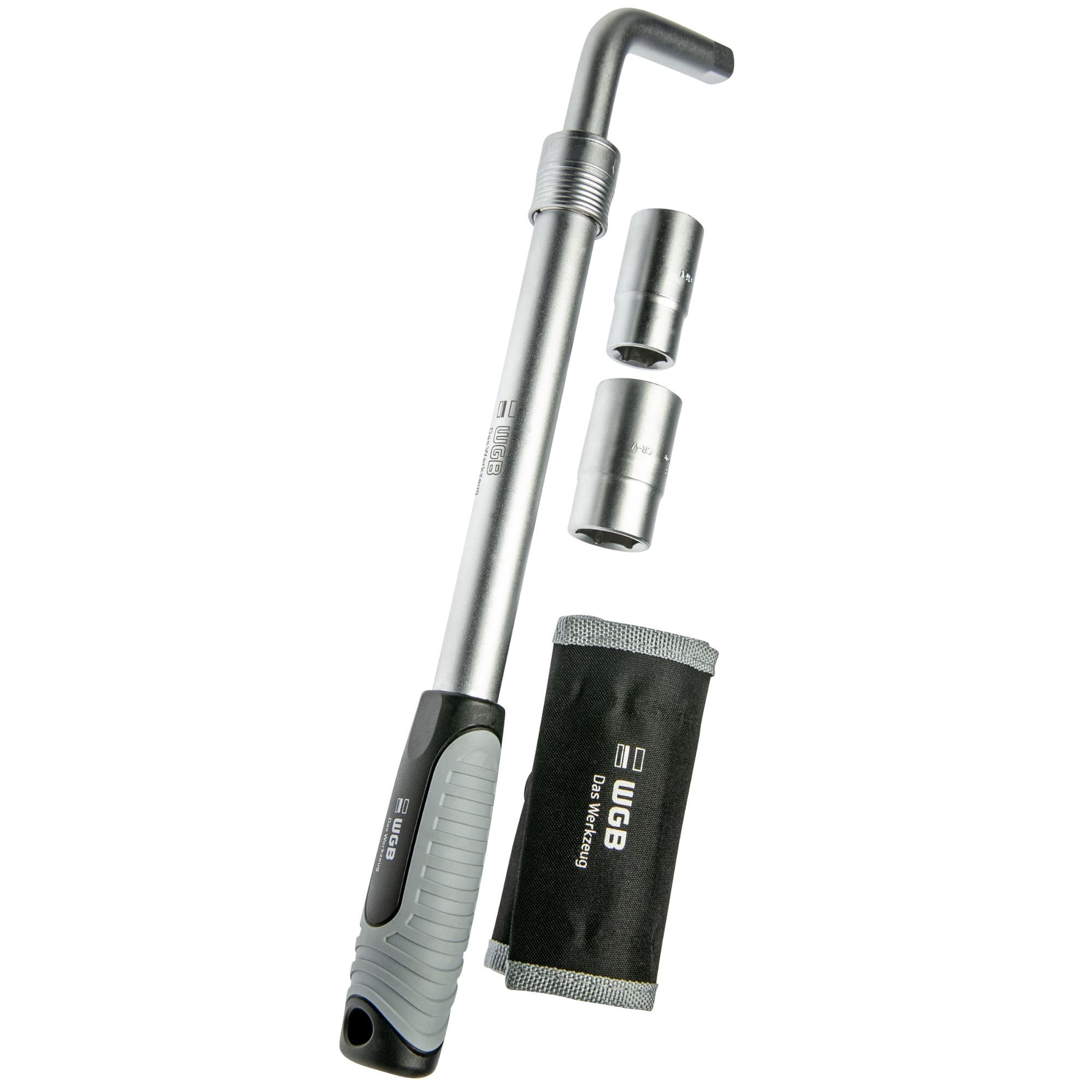 DASBET Teleskop-Radschlüssel – Verlängerbar 36-48 Cm, Mit 17/19 & 21/23 Mm Nüssen, Für Auto & LKW
