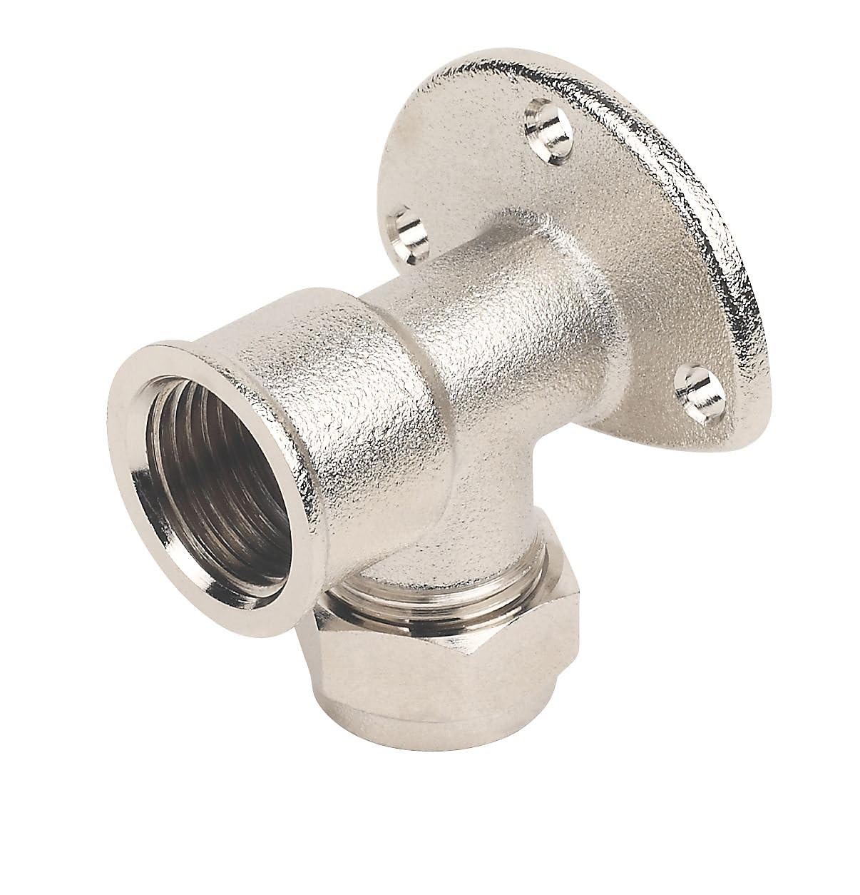 Shirenock Compression 90° Wallplate Pipe Elbow (Dia)15Mm 15Mm, 1 In Pack