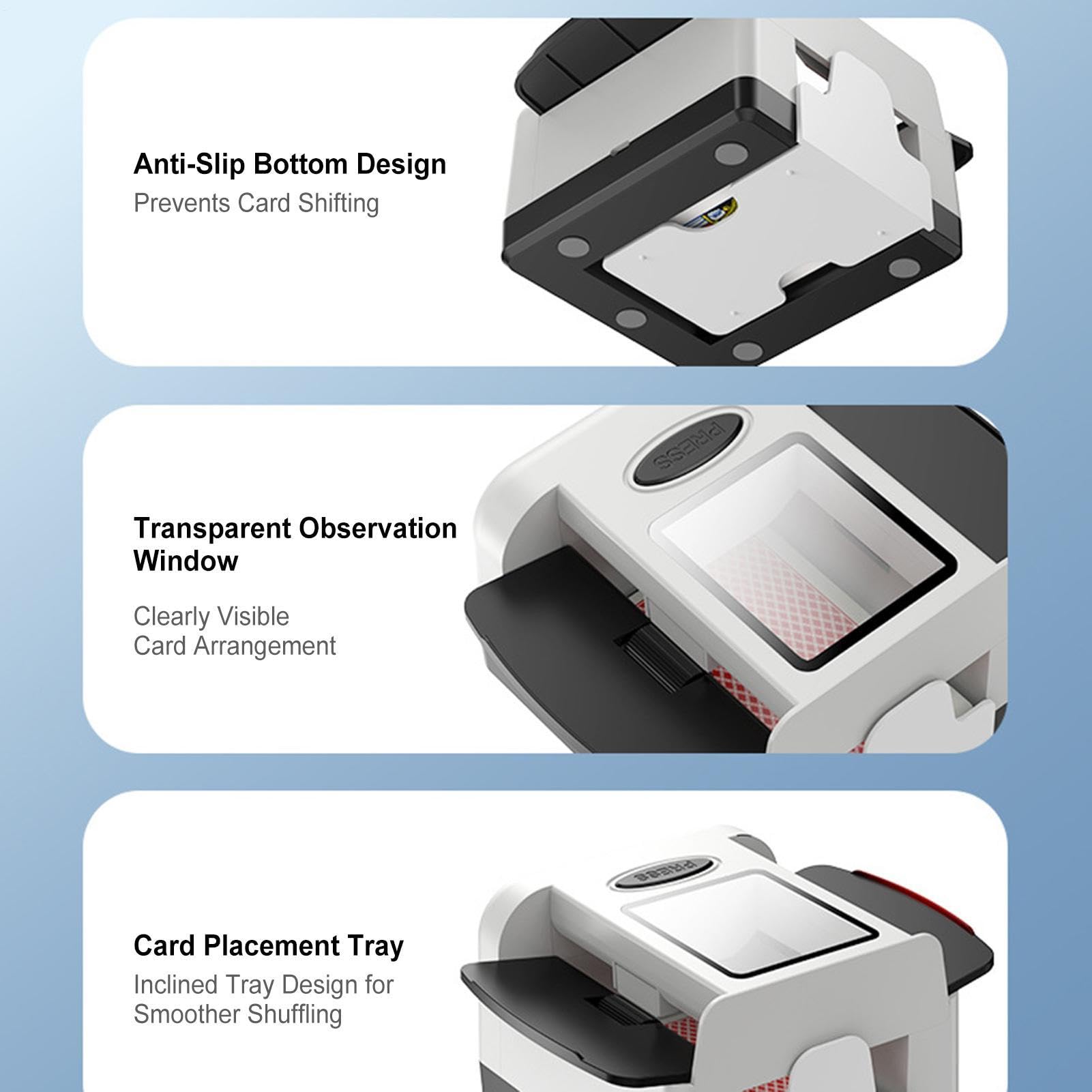 Shaker automatico di carte veloce elettrico per 2 mazzi con