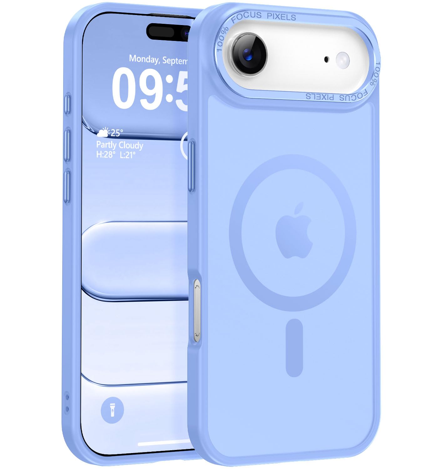 Newfuture Strong Magnetic Compatible with iPhone 17 Pro Case [13 FT Military Drop Protection] [Compatible with Magsafe] Slim Translucent Matte Shockproof with Anti-Fingerprint Phone Case, Tender Pink — view 152