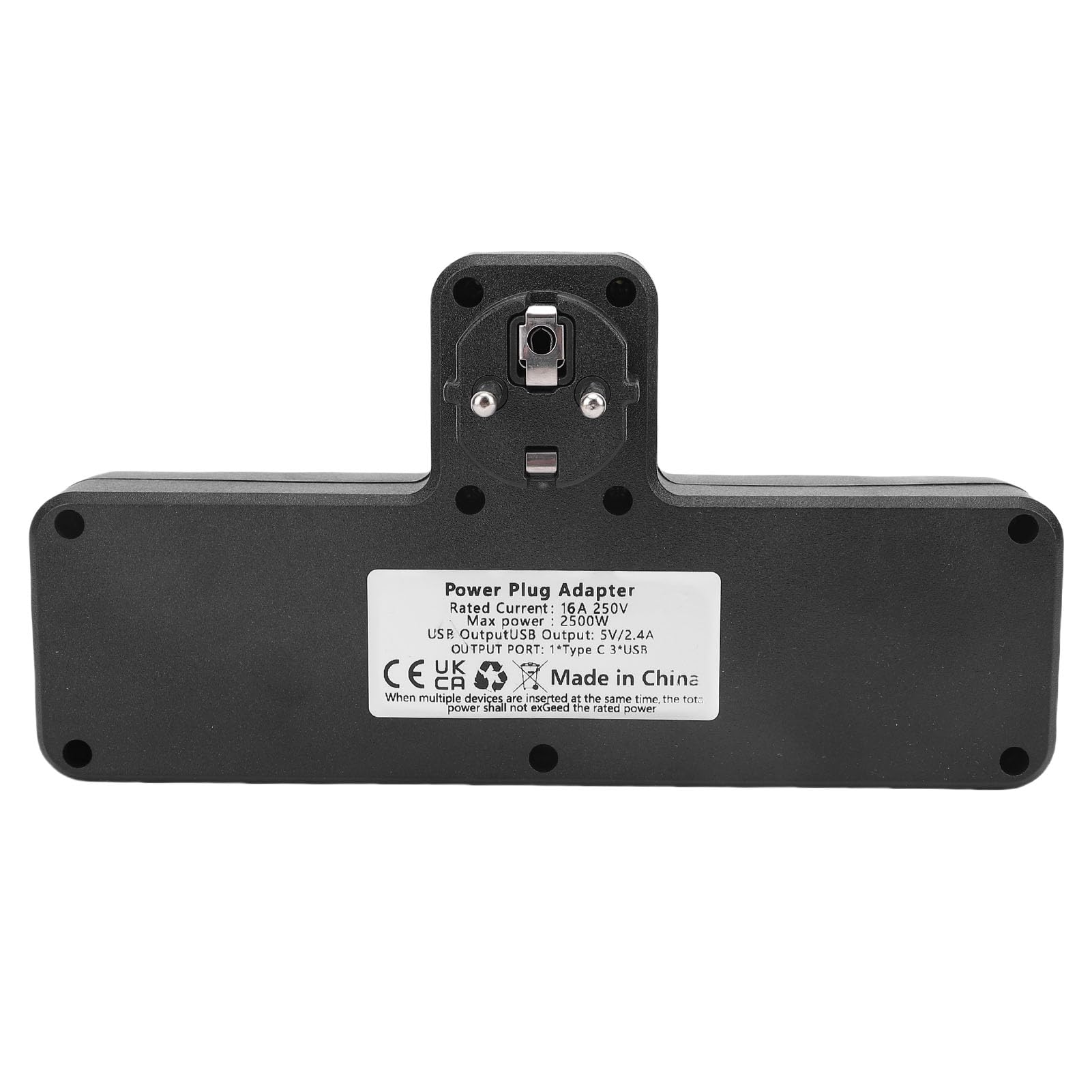 Extlet Extender, 3 Punkty Sieciowe 3 Porty USB 1 Typ C Port Multi Funkcjonalny Pasek Zasilający z Przełącznikiem, do Domu w Pokoju Domowym RV RV