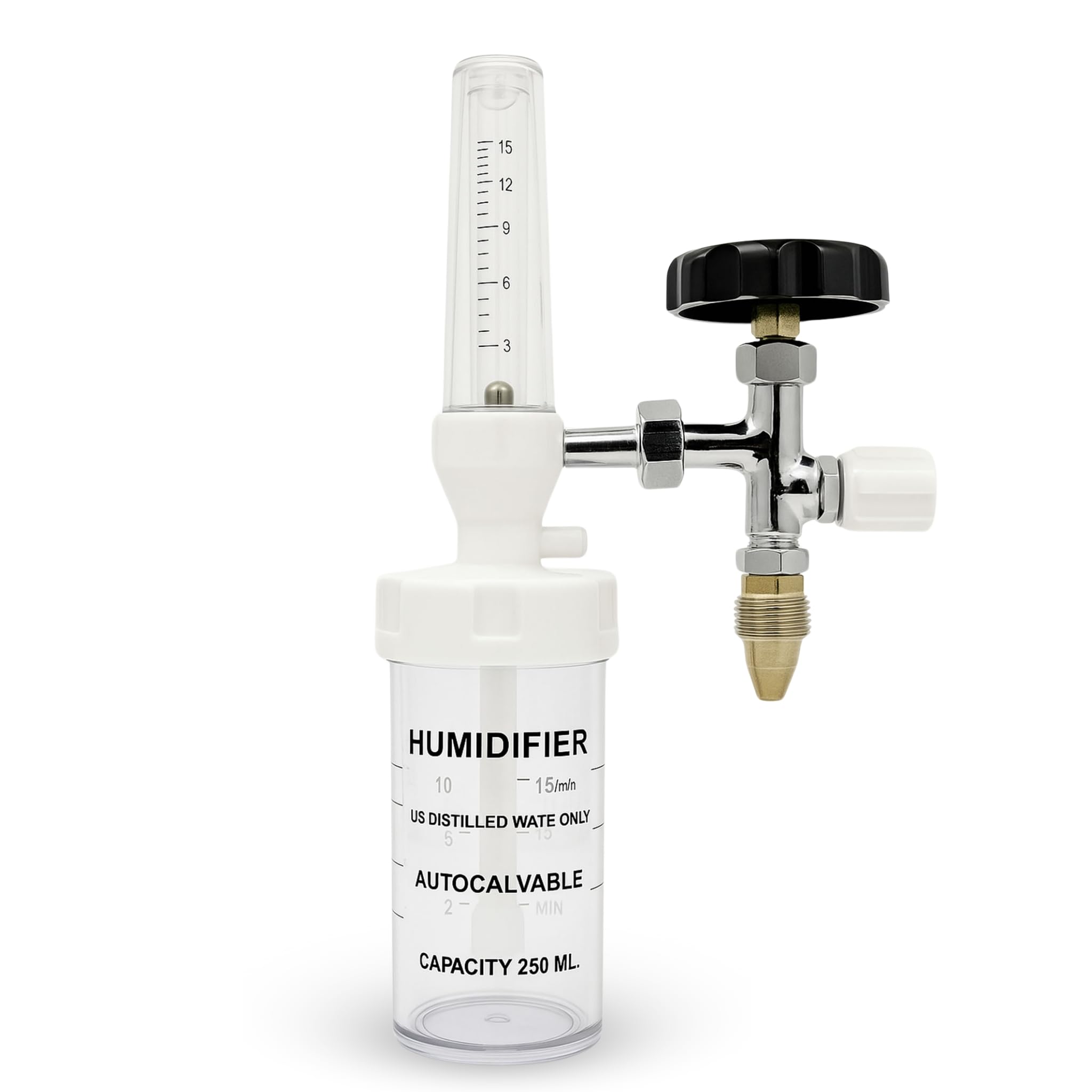 HCG Health Cure Generation Oxygen Flow Meter Adjustment Oxygen Valve with Regulator with rotameter & humidifier Bottle (Oxygen flowmeter Deluxe OXY 02)-picture-32
