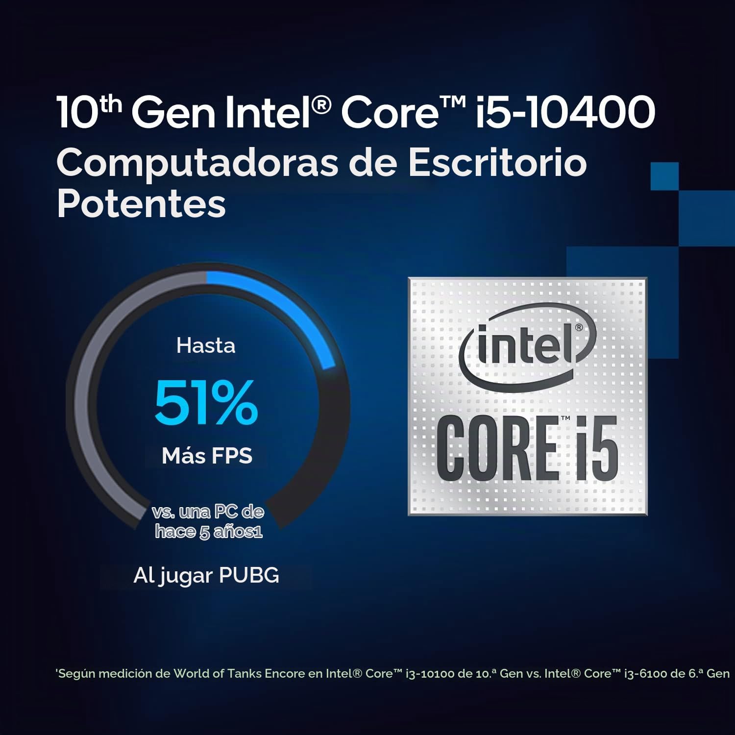 Amazon.com: Intel Core i5-10400 Procesador de escritorio 6 núcleos