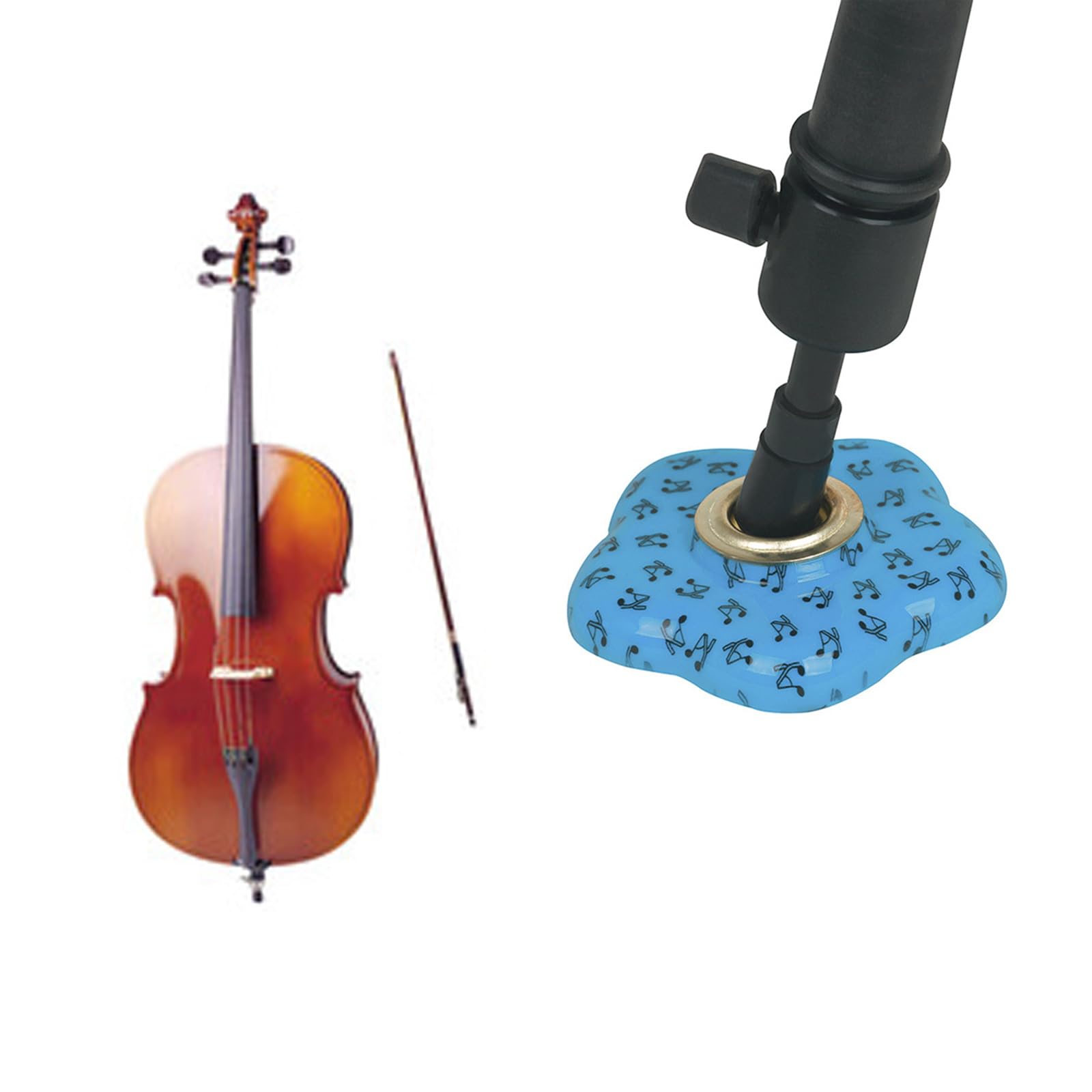 Flower Cello Endpin Rest Holder Stopper Stand Stop Cello Antislip Mat Pad Floor Protector Cello Accessories Cello Endpin Rest Holder Stopper Slip Mat For String Instruments