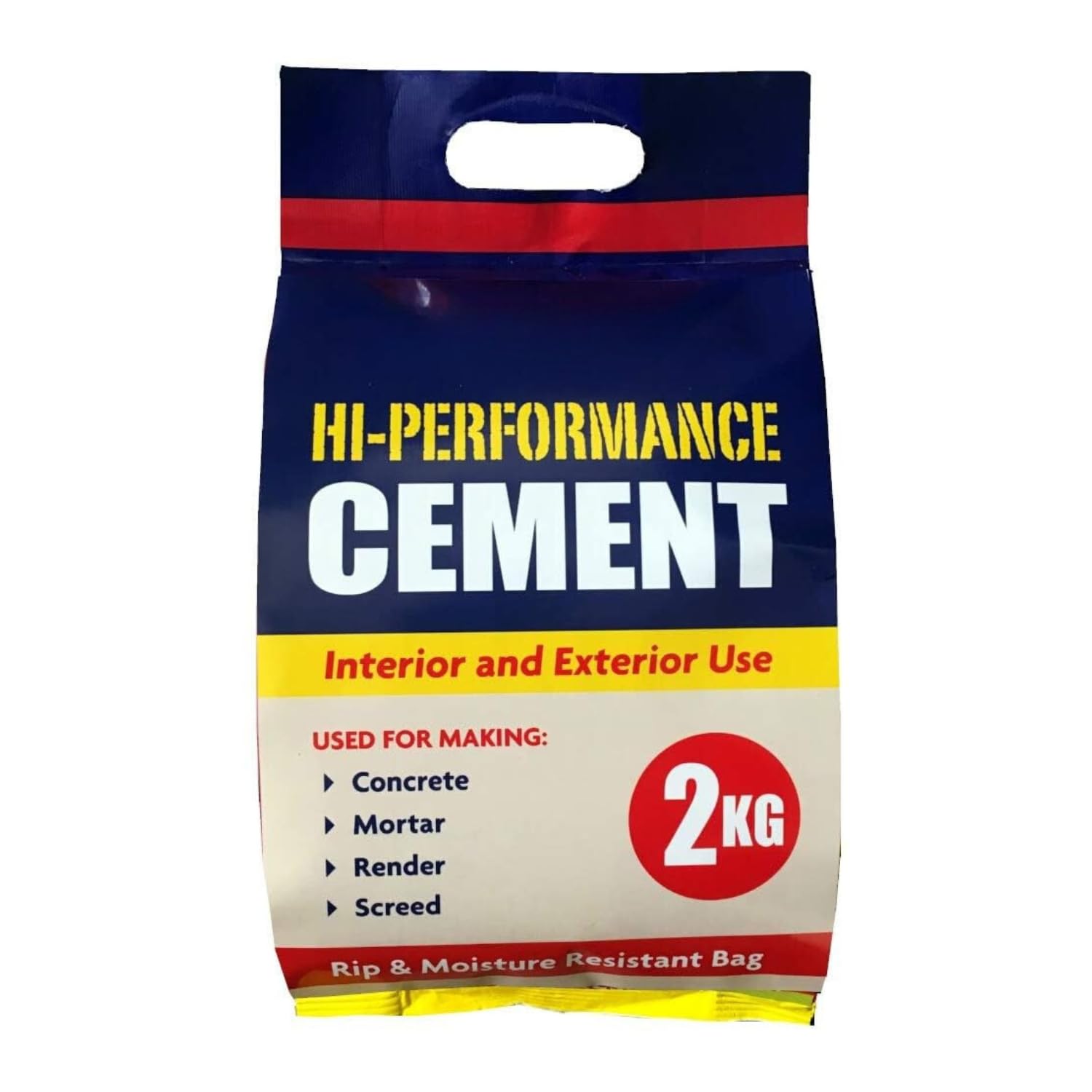 Hi-Performance Cement Ready Mixed Concrete Quick Set Mortar Bag 2kg (Hi-Performance Cement, 1 Bag)