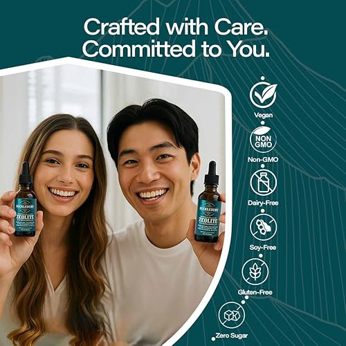 Miniatura 7 de BUCKLEBURY Suspensión líquida de zeolita con clorella, apoyo desintoxicante, sistema inmunológico y apoyo para la salud del tracto digestivo para