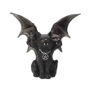 Amazon.co.jp: 置物 樹脂黒猫コウモリ像 15x10x15cm 屋内部屋の