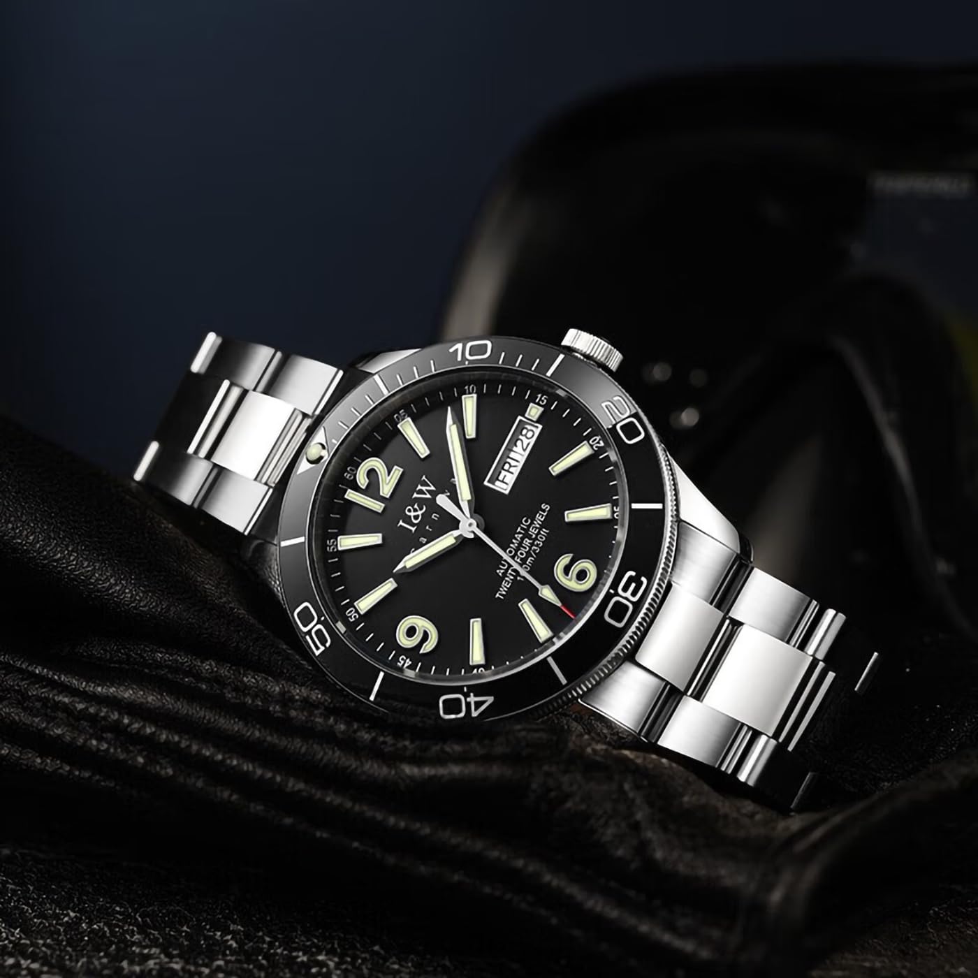 TEINTOP I&W Automatik Uhr zum Tauchen Herren 30bar wasserdichte Uhren Japanische Bewegung Armbanduhren