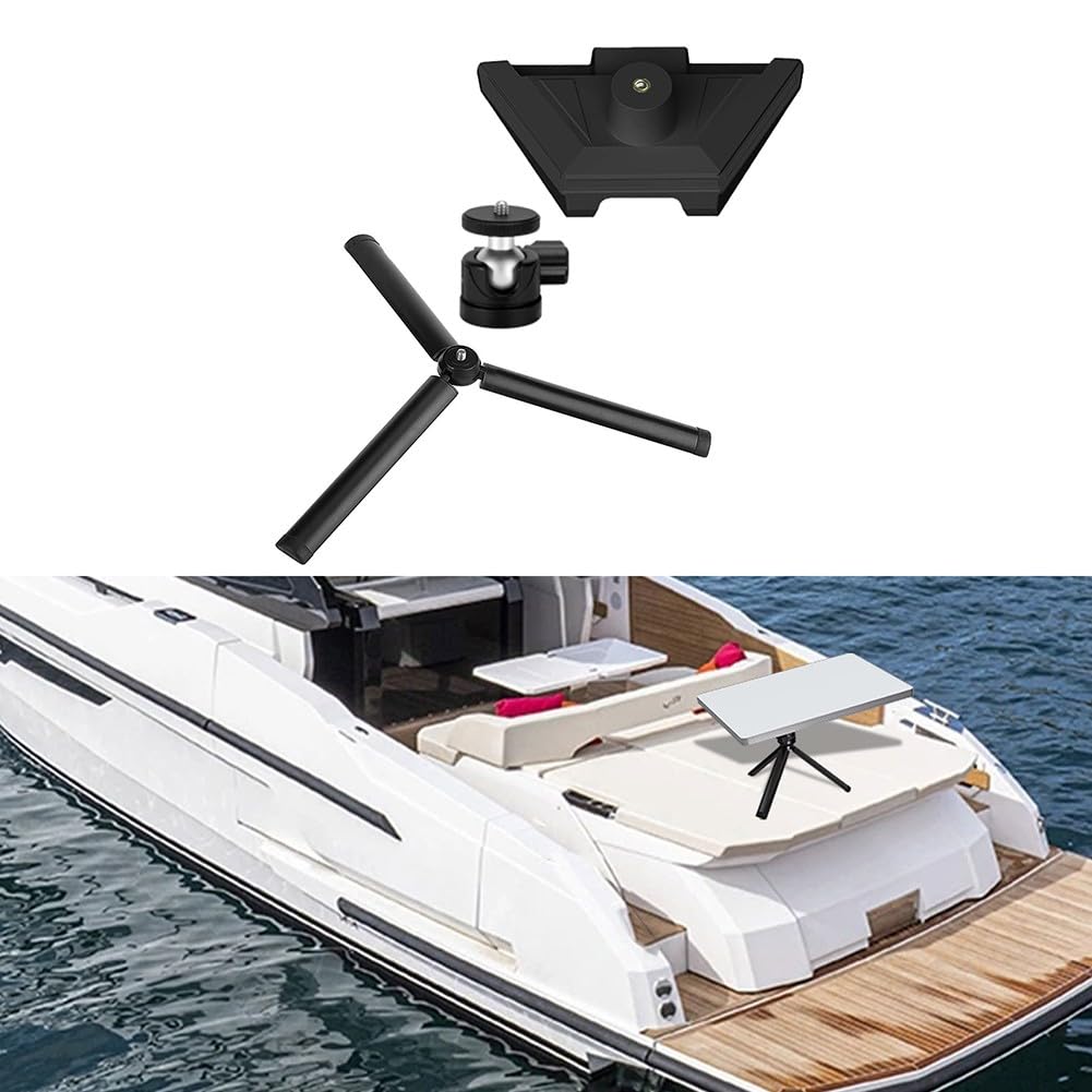 Soporte de trípode ajustable de doble propósito, ideal para usar con Starlink Mini en múltiples escenarios al aire libre