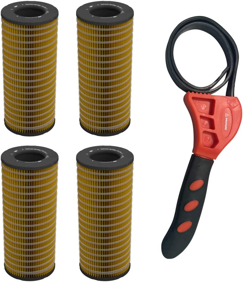 Caterpillar 249-2329 Hydraulic & Transmission Filter Ultra High Efficiency w/IHD Strap Wrench Bundle (2)