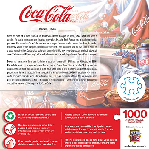 Rompecabezas Masterpieces de 1000 piezas para adultos y familias - Coca-Cola Tailgate - 19,25" x 26,75" miniatura 3
