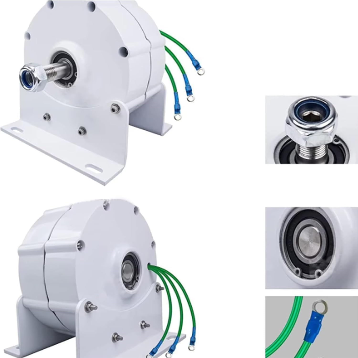 2000W 12V 24V 48V Gearless Permanent Magnet Generator,220V Free Energy DIY Three-Phase Alternator DC/AC Driving Motor for Water Conservancy And Wind Power,48v