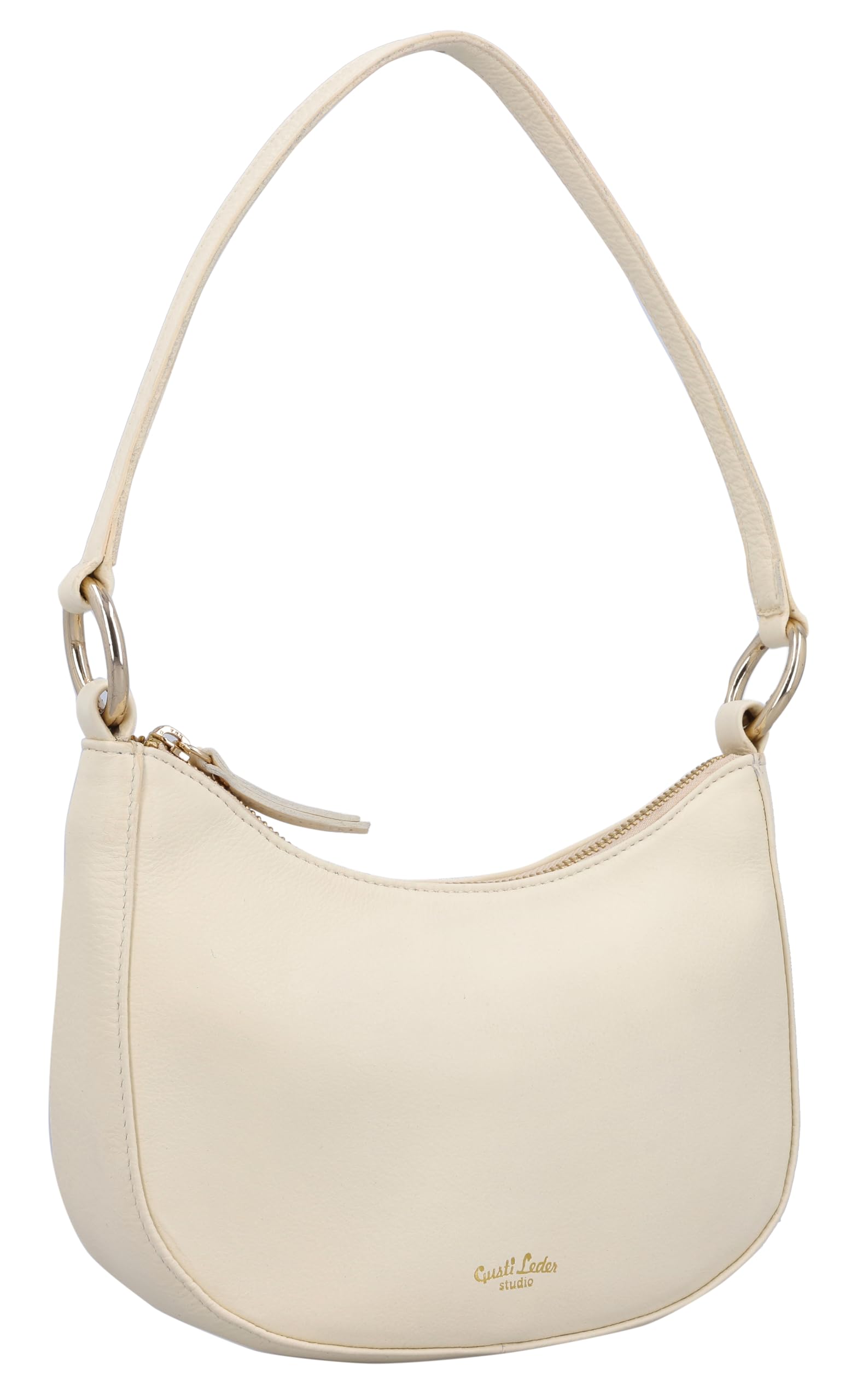 Gusti Leder Umhängetasche Kylie – Handtasche Damen Klein – Creme: Schmuckstücke im Vintage-Look