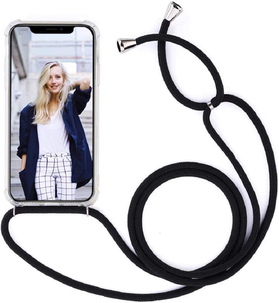 Coque Silicone Pour Honor 20 Pro Avec Support Annulaire Et Lanière - Violet Pailleté