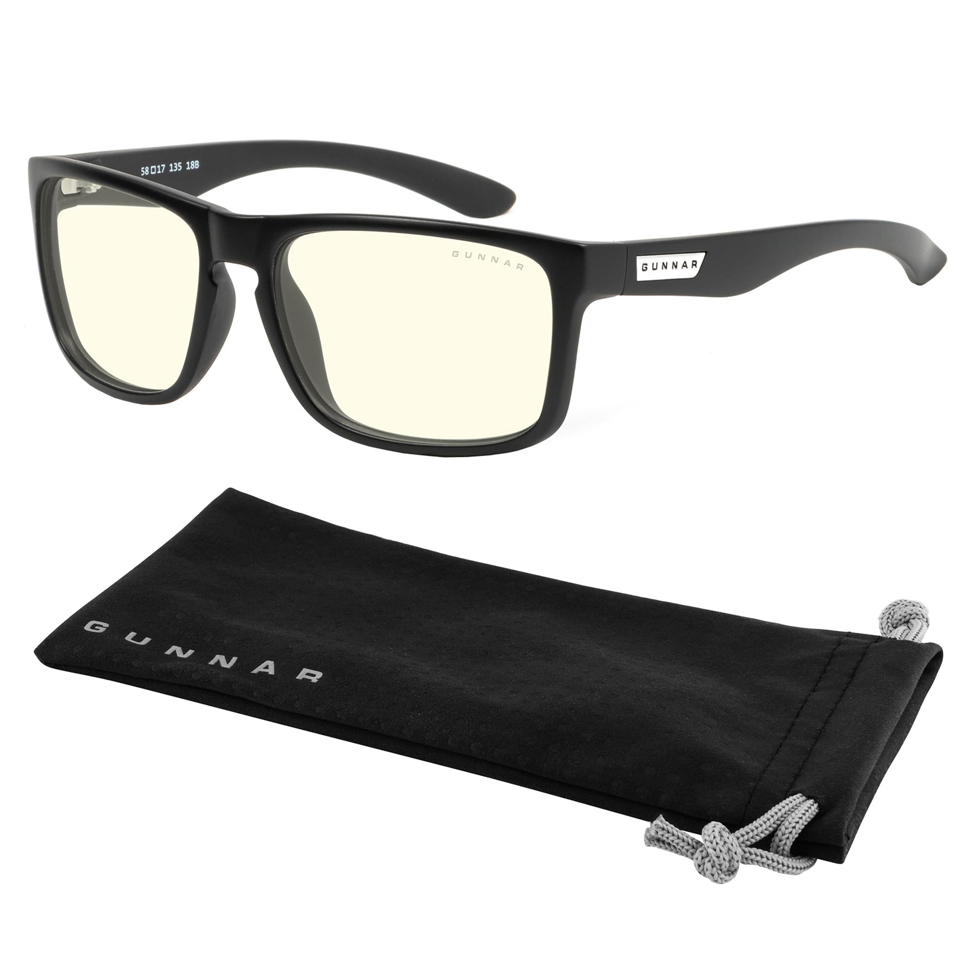 Gunnar Gafas para Videojuegos y Ordenador | Intercept | con filtro de Luz Azul | Lente Patentada