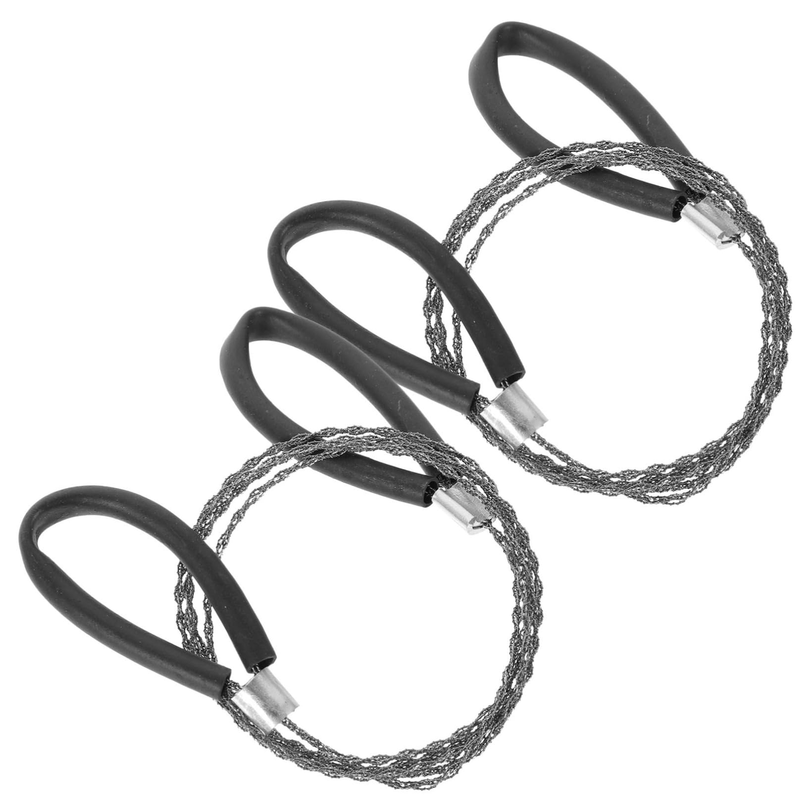 BESPORTBLE 2pcs Survival Wire Saw Outdoor Pocket Chainsaw Emergency Camping Tool Lightweight Saw