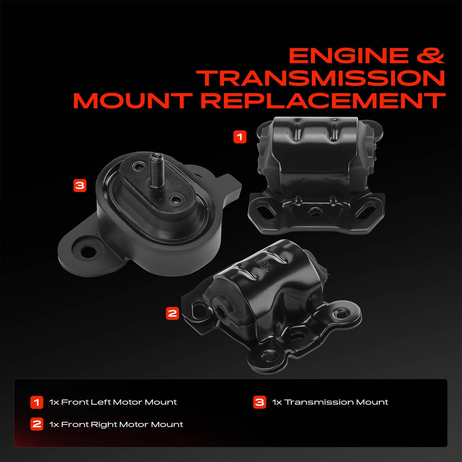 Amazon.com: A-Premium Engine Motor Mount and Transmission Mount