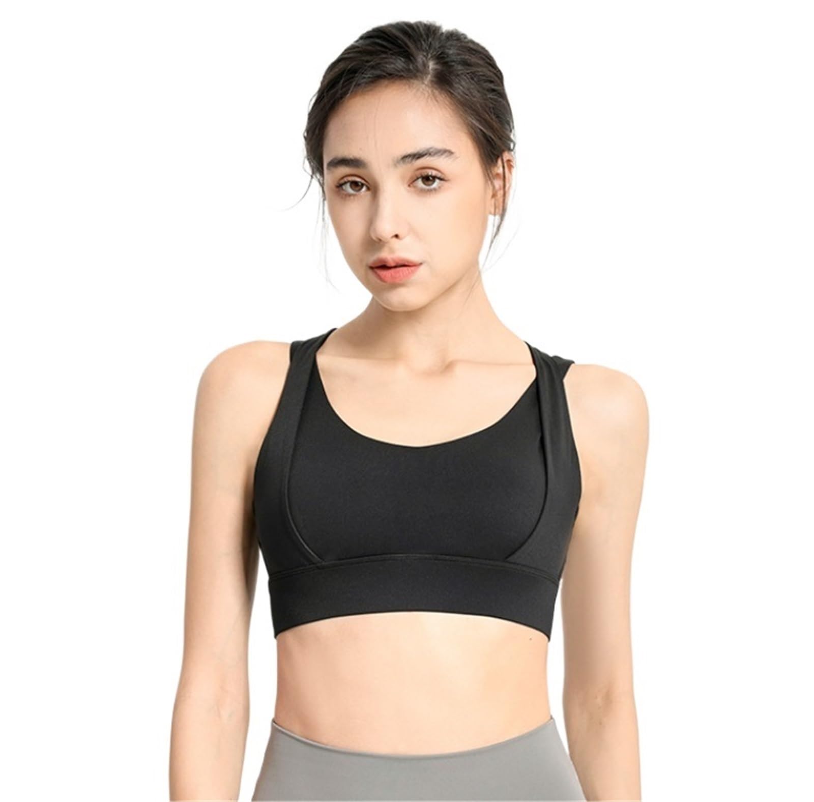 Soutien Gorge Sport Course,Yoga Soutien-gorge De Sport For Femmes, Gilet De Yoga, De Course, Résistant Aux Chocs, Haut Court Rembourré Amovible Sport Femme Soutien-gorge